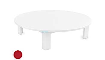 Ledge Lounger Mainstay Collection Outdoor Round Coffee Table | Red | LL-MS-CT-RD-RD