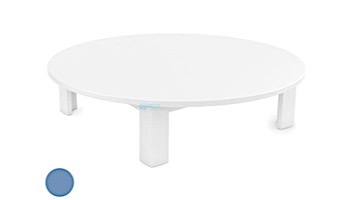 Ledge Lounger Mainstay Collection Outdoor Round Coffee Table | Sky Blue | LL-MS-CT-RD-SB