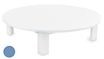 Ledge Lounger Mainstay Collection Outdoor Round Coffee Table | White | LL-MS-CT-RD-WH