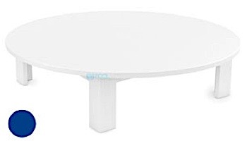 Ledge Lounger Mainstay Collection Outdoor Round Coffee Table | White | LL-MS-CT-RD-WH