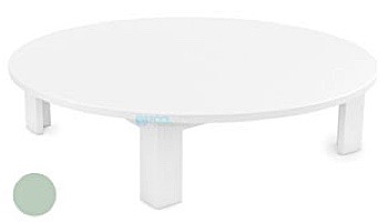 Ledge Lounger Mainstay Collection Outdoor Round Coffee Table | White | LL-MS-CT-RD-WH