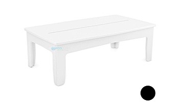 Ledge Lounger Mainstay Collection Outdoor Rectangular Coffee Table | Black | LL-MS-CT-RT-BK