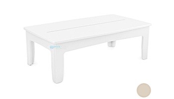 Ledge Lounger Mainstay Collection Outdoor Rectangular Coffee Table | Cloud | LL-MS-CT-RT-CD