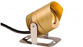 FX Luminaire LL LED Under Water Light | Luxor Compatible Only | Natural Brass | LL-ZD-1LED-BS
