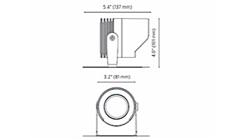 FX Luminaire LL 1 LED Under Water Light | Brass | Zone Dimming | 100' Cord | LLZD1LEDBS100