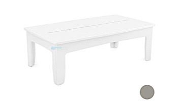 Ledge Lounger Mainstay Collection Outdoor Rectangular Coffee Table | Gray | LL-MS-CT-RT-GRY