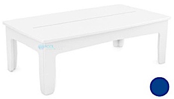 Ledge Lounger Mainstay Collection Outdoor Rectangular Coffee Table | Sky Blue | LL-MS-CT-RT-SB