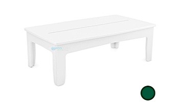 Ledge Lounger Mainstay Collection Outdoor Rectangular Coffee Table | Green | LL-MS-CT-RT-GN