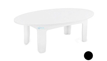 Ledge Lounger Mainstay Collection Outdoor Oval Coffee Table | Black | LL-MS-CT-OV-BK