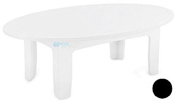 Ledge Lounger Mainstay Collection Outdoor Oval Coffee Table | Gray | LL-MS-CT-OV-GRY