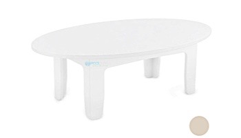 Ledge Lounger Mainstay Collection Outdoor Oval Coffee Table | Cloud | LL-MS-CT-OV-CD