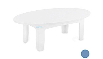 Ledge Lounger Mainstay Collection Outdoor Oval Coffee Table | Sky Blue | LL-MS-CT-OV-SB