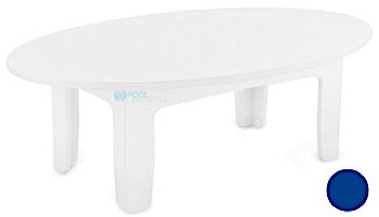 Ledge Lounger Mainstay Collection Outdoor Oval Coffee Table | Sky Blue | LL-MS-CT-OV-SB