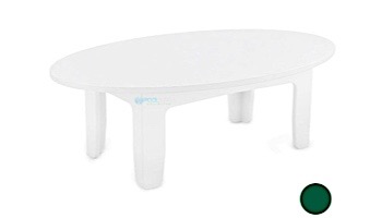 Ledge Lounger Mainstay Collection Outdoor Oval Coffee Table | Green | LL-MS-CT-OV-GN