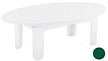 Ledge Lounger Mainstay Collection Outdoor Oval Coffee Table | Black | LL-MS-CT-OV-BK
