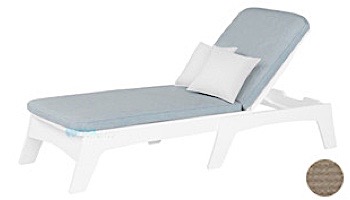 Ledge Lounger Mainstay Collection Outdoor Chaise Cushion | Standard Fabric Charcoal Grey | LL-MS-C-C-STD-4644