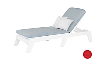 Ledge Lounger Mainstay Collection Outdoor Chaise Cushion | Premium 1 Jockey Red | LL-MS-C-C-P1-4603