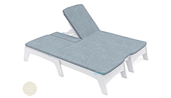 Ledge Lounger Mainstay Collection Outdoor Double Chaise Cushion | Standard Fabric Oyster | LL-MS-DBC-C-STD-4642