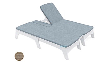 Ledge Lounger Mainstay Collection Outdoor Double Chaise Cushion | Standard Fabric Taupe | LL-MS-DBC-C-STD-4648