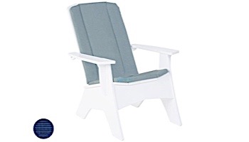 Ledge Lounger Mainstay Collection Outdoor Adirondack Full Cushion | Standard Fabric Mediterranean Blue | LL-MS-A-SBC-STD-4652