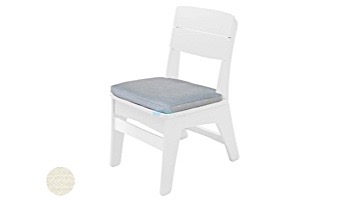 Ledge Lounger Mainstay Collection Outdoor Dining Side Chair Seat Cushion | Standard Fabric Oyster | LL-MS-DC-SC-STD-4642