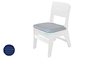 Ledge Lounger Mainstay Collection Outdoor Dining Side Chair Seat Cushion | Standard Fabric Charcoal Grey | LL-MS-DC-SC-STD-4644