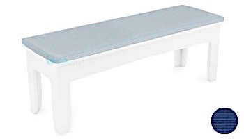 Ledge Lounger Mainstay Collection Outdoor 52" Dining Bench Cushion | Standard Fabric Mediterranean Blue | LL-MS-DB52-C-STD-4652