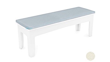 Ledge Lounger Mainstay Collection Outdoor 52" Dining Bench Cushion | Standard Fabric Oyster | LL-MS-DB52-C-STD-4642