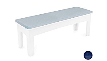 Ledge Lounger Mainstay Collection Outdoor 52" Dining Bench Cushion | Standard Fabric Mediterranean Blue | LL-MS-DB52-C-STD-4652