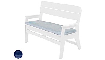 Ledge Lounger Mainstay Collection Outdoor Bench Cushion | Standard Fabric Mediterranean Blue | LL-MS-BA-C-STD-4652