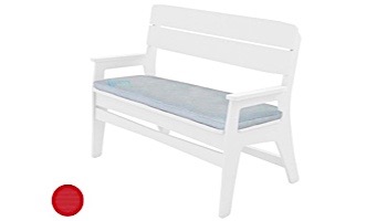 Ledge Lounger Mainstay Collection Outdoor Bench Cushion | Premium 1 Jockey Red | LL-MS-BA-C-P1-4603