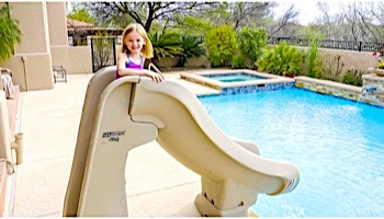 S.R.Smith SlideAway Removable Pool Slide | Taupe | 660-209-5810