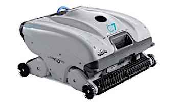 Maytronics Dolphin C7 Commercial Class Inground Robotic Pool Cleaner with Remote & Caddy | 99997151-C7