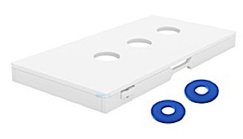 Ledge Lounger Outdoor Games Collection Washers | White | LL-GM-WS-WH