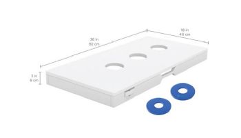 Ledge Lounger Outdoor Games Collection Washers | White | LL-GM-WS-WH