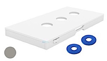 Ledge Lounger Outdoor Games Collection Washers | White | LL-GM-WS-WH