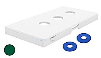 Ledge Lounger Outdoor Games Collection Washers | White | LL-GM-WS-WH