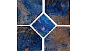 National Pool Tile Coral 6x6 Deco Tile | Rustic Blue | CRL-RUSTIC DECO GL