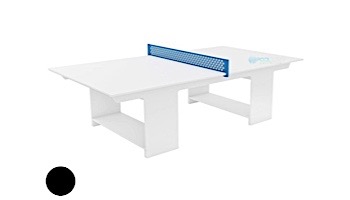 Ledge Lounger Outdoor Games Collection Ping Pong Table | Black | Paddles and Net | LL-GM-PG-BK