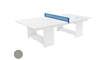Ledge Lounger Outdoor Games Collection Ping Pong Table | Gray | Paddles and Net | LL-GM-PG-GRY
