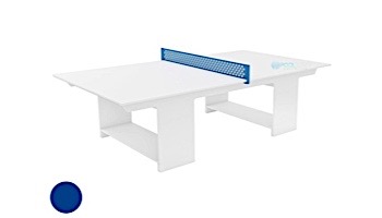 Ledge Lounger Outdoor Games Collection Ping Pong Table | Navy | Paddles and Net | LL-GM-PG-NY