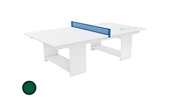 Ledge Lounger Outdoor Games Collection Ping Pong Table | Green | Paddles and Net | LL-GM-PG-GN