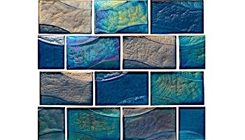 National Pool Tile Sea Ice Series 2x3 Glass Tile | Amber | ICE-AMBER2X3
