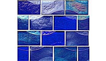 National Pool Tile Sea Ice Series 2x3 Glass Tile | Silver | ICE-SILVER2X3