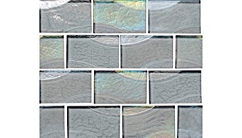 National Pool Tile Sea Ice Series 2x3 Glass Tile | Amber | ICE-AMBER2X3