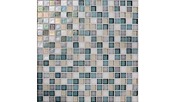 National Pool Tile Boutique Oceanside Mini Blend Glass Tile | Cascade | OCN-CASCADE MINI