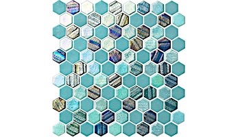 National Pool Tile Starburst Mosaic Glass Tile | Smoke Gray | STA-SMOKE