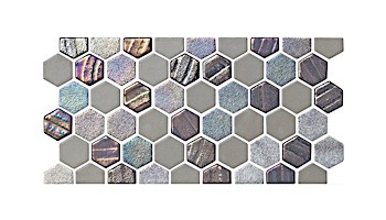 National Pool Tile Starburst Border Glass Tile | Smoke Gray | STA-SMOKE BDR