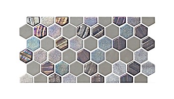 National Pool Tile Starburst Border Glass Tile | Arctic Blue | STA-ARCTIC BDR