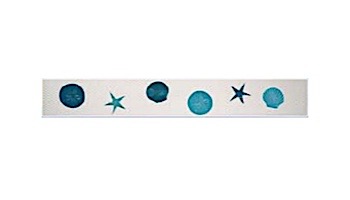 Artistry In Mosaics Step Marker Shells 3" x 24" | Aqua | SMSHEAQU